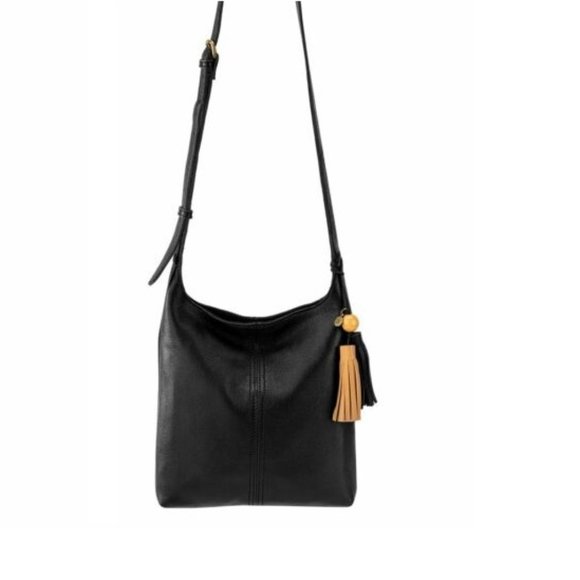 The Sak Women's Magnetic Snap Closure Huntley Leather Crossbody Bag - Black - Picture 4 of 4